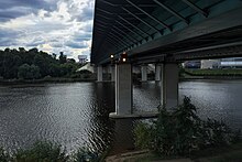 Moscow, Khimkinsky bridge over the canal (31469775952).jpg