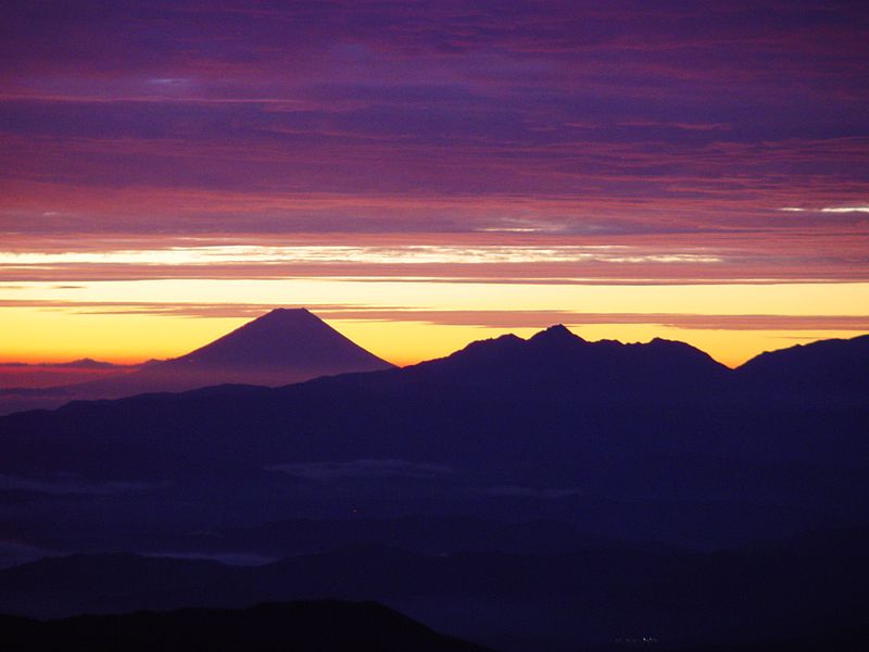 File:Mount Fuji and Kaikoma from Mount Yari.jpg