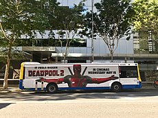 Movie advertisement on bus in Brisbane, Australia.jpg