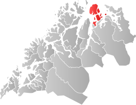 Placering af Skjervøy