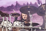 Schlagzeuger Jann Hillrichs live auf dem Rockharz Open Air 2019
