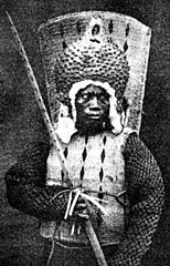 A Nauruan warrior, 1880.