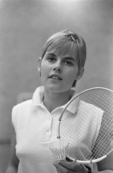 File:Nederlandse kampioenschappen Badminton Schiedam. Agnes Geene, Bestanddeelnr 921-2095.jpg