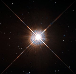 Proxima Centauri (Aufnahme vom Hubble-Weltraumteleskop)