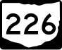 State Route 226 marker