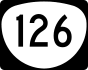 Oregon Route 126 marker