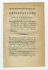 Assemblée nationale constituante, Observations d’un citoyen…, 1791    