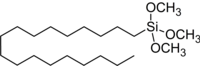 Oktadesiltrimetoksisilanın 2 boyutlu modeli