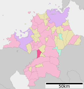 Poziția localității Ogori, Fukuoka