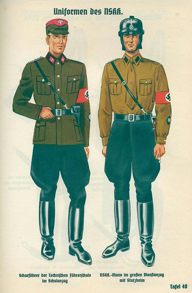 File:Organisationsbuch der NSDAP 1937 Tafel 40 Uniformen des NSKK 