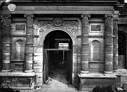 Palace portal after the fire (1871–1883)