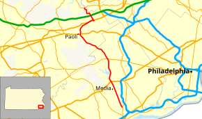 Pennsylvania Route 252 map.svg