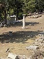 Pergamene column at the Stoa of Eumenes.