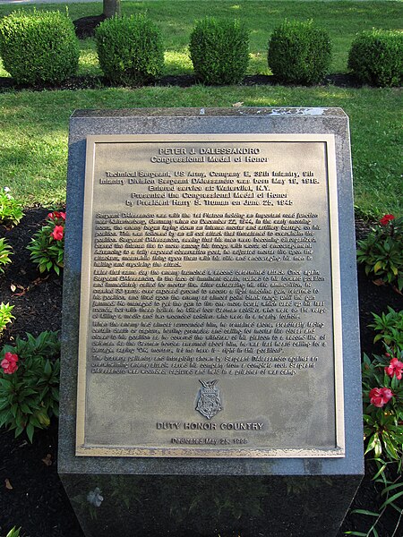 File:Peter J. Dalessandro memorial (Memorial Park, Watervliet, New York) 02.jpg