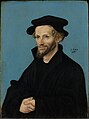 the right site counter part is a portrait of Philipp Melanchthon