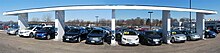 Solar electric car charging station in Frankfort, Illinois Phillips Chevrolet's Solar Charging Station for Electric Vehicles.JPG