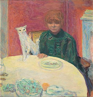 <i>Woman with a Cat</i> (Bonnard) Painting by Pierre Bonnard