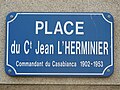 Place du Commandant-Jean-L'Herminier, panneau