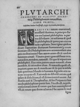 Plutarchus - Moralia. De placitis philosophorum, 1531 - 3020537.tif