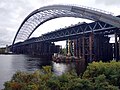 Миниатюра для Файл:Podil Bridge &amp; pontoon, Kyiv, 2019.jpg