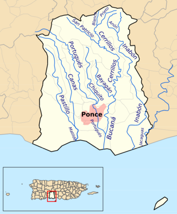 List of rivers of Ponce, Puerto Rico