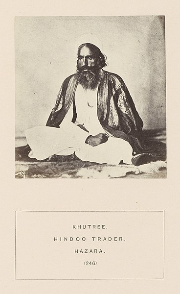 File:Portret van een onbekende handelaar uit Hazara Khutree. Hindoo trader. Hazara (titel op object), RP-F-2001-7-1122E-20.jpg