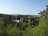 Čeština: Zřícenina hradu Preitenstein (Nečtiny). Okres Plzeň-sever, Česká republika.