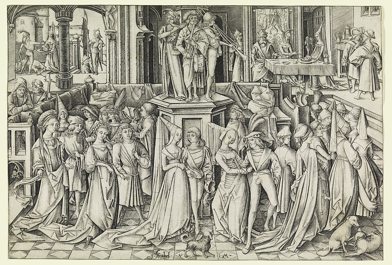 File:Print, Dance at Herod's Court, ca. 1490 (CH 18420585).jpg