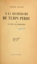 MARCEL PROUST À LA RECHERCHE DU TEMPS PERDU VI LE CÔTÉ DE GUERMANTES * nrf GALLIMARD