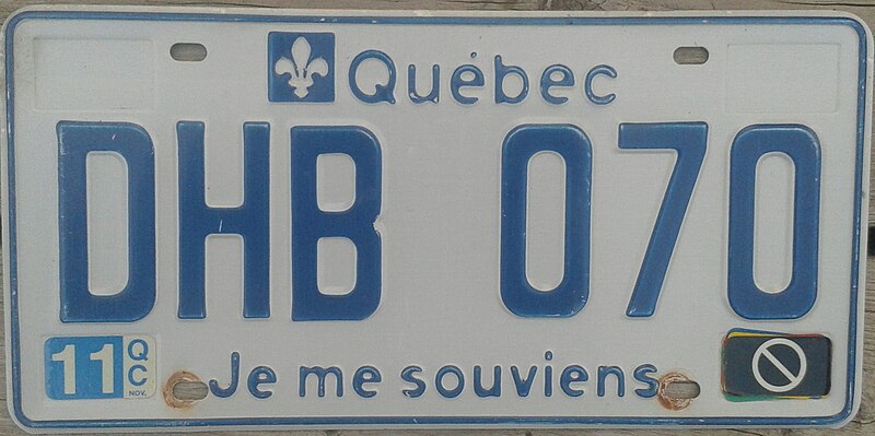 File:Québec license plate DHB 070.jpg