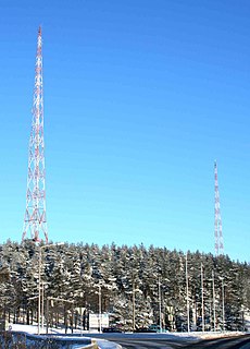 Lahti longwave transmitter facility for longwave transmission at Lahti, Finland