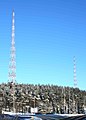 As antenas de radio en Lahti, símbolo da cidade.
