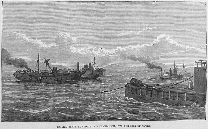 File:Raising HMS Eurydice in the Channel, off the Isle of Wight ILN0-1878-0727-0022.jpg