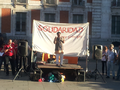 Acto público del Congreso Rompiendo Cadenas en Puerta del Sol para denunciar las causas de la esclavitud (sábado 3 de mayo de 2014)