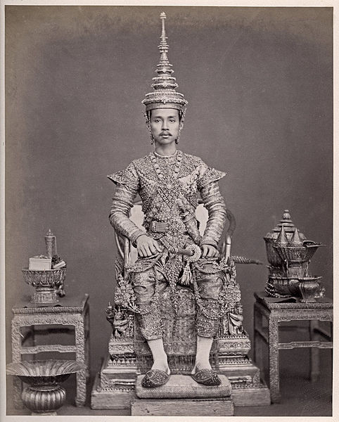 King Chulalongkorn after his second coronation ceremony on 16 November 1873