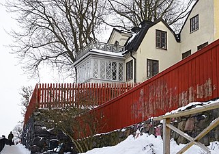 Rangströmska gården och Monteliusvägen.