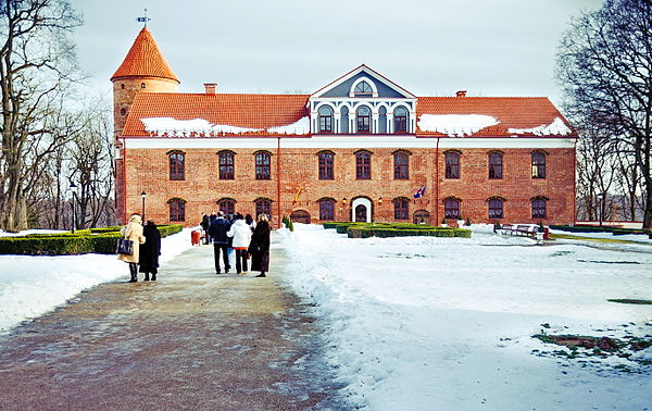 The 'Red Manor', Raudondvaris Castle with Basilica of St Teresa