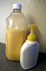 Refillable liquid soap dispenser