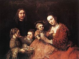 1666-8. Rembrandt. Family group.