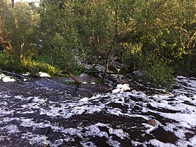 R.  Sablinka (onder de waterval is het verdeeld in twee kanalen)