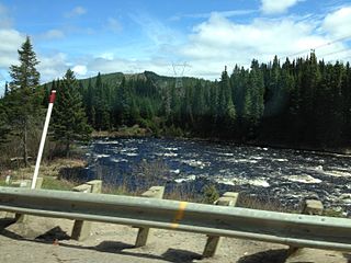 Petite rivière Pikauba river in Capitale-Nationale, Canada