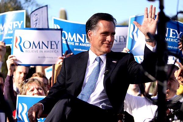 Mitt Romney on the campaign trail