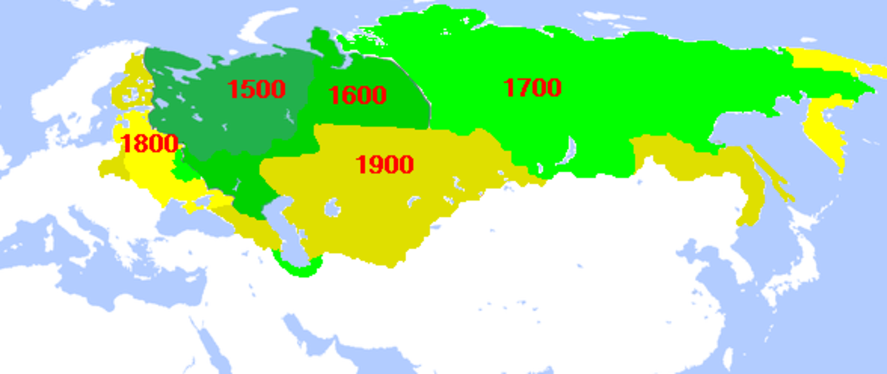 Карта россии в 1500 году