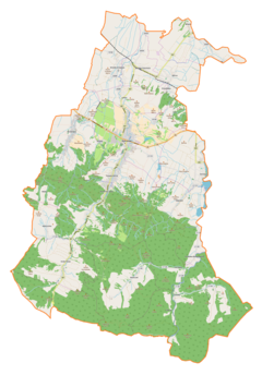 Mapa lokalizacyjna gminy Rymanów