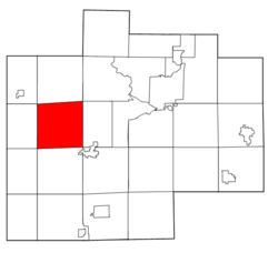 Location within Saginaw County, Michigan