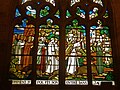 La cathédrale Saint-Paul-Aurélien : vitrail (Comment saint Pol Aurélien fit son entrée dans la ville)