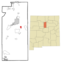 Location of Cañada de los Alamos, New Mexico