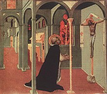 Preghiera di san Tommaso, 1423, Pinacoteca Vaticana, Pannello di predella della Maestà dell'Arte della Lana