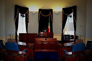 Sitzungssaal des Seanad Éireann