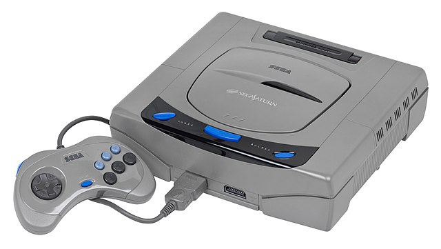 A first-model Japanese Saturn unit